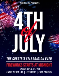 4th of July, Independence Day Flyer
