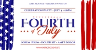 White 4th of July Facebook Shared Image template