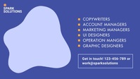 Animted Bullhorn Hiring Now Facebook Cover Vi template