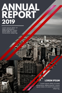 Annual Report Cover Flyer Design Template โปสเตอร์