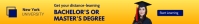 Bachelor degree banner template Førertavle