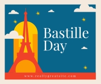 BASTILLE DAY Rettangolo medio template