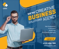 Business Solutions post Rettangolo medio template