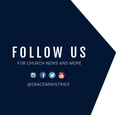 CHURCH BUSINESS CARD Mittelgroßes Rechteck template