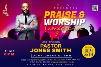 Church Conference flyer Label template