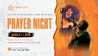 Church Prayer Night Service Blog Header template