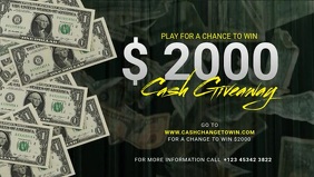 Contest Giveaway cash facebook ad template