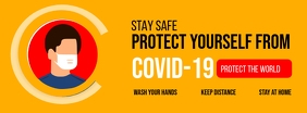 Covid-19 Flyer Ikhava Yesithombe se-Facebook template
