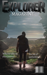 Explorer magazine Sampul Buku template