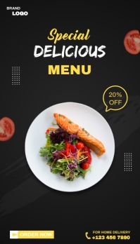 Food Menu Business Card Biglietto da visita template