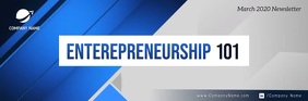 Grey Entrepreneurship Video Email Header template