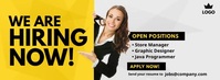 Hiring Ad Ikhava Yesithombe se-Facebook template