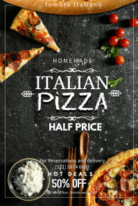 Hot Pizza Flyer Template