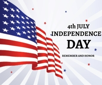 Independence day Persegi Panjang Besar template