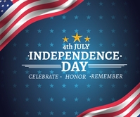 Independence day Persegi Panjang Besar template