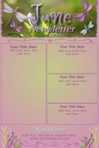 June Video Newsletter Poster template