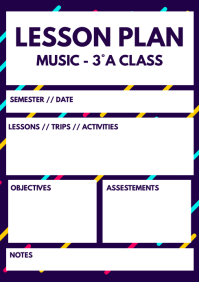 lesson plan a4 template design template