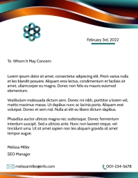 Letterhead Template Flyer (US Letter)