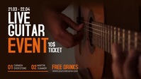 Live Guitar Music Facebook Video template