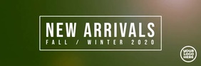 New Arrivals Fall / Autumn fashion email head Cabeçalho de e-mail template