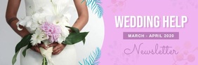 Pastel Wedding Themed Video Email Header template