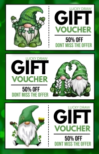 Patrick's gift voucher Tabloid template