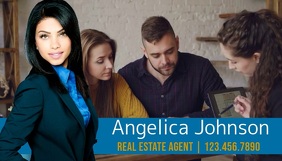 Real Estate Video Business Card Biglietto da visita template