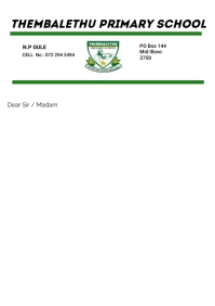 School Letterhead A3 template