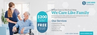 Senior Care Service Ad Ikhava Yesithombe se-Facebook template