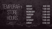 Store Hours of Work Digital Display Digitale Vertoning (16:9) template