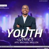 Sunday service poster Iphosti le-Instagram template