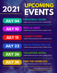Upcoming Events Folder (US Letter) template