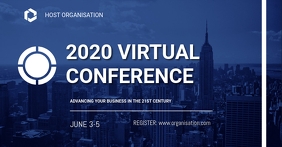 Virtual Conference flyers Facebook Event Cover template