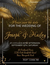 Wedding Flyer, Wedding Invite Flyer template