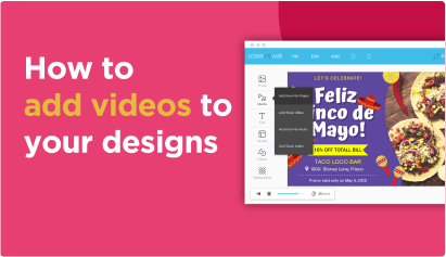 How to add videos to your design
