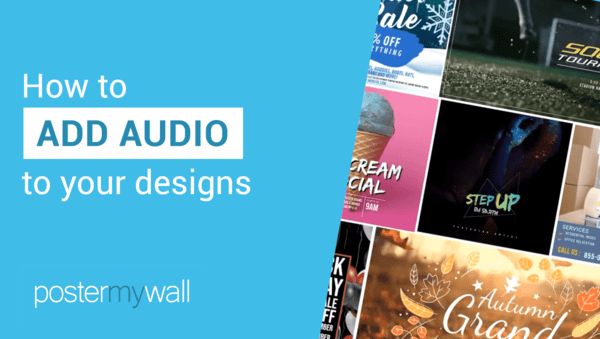 How to add audio to your designs